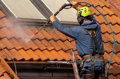 Démoussage et hydrofuge de toiture à Sillingy